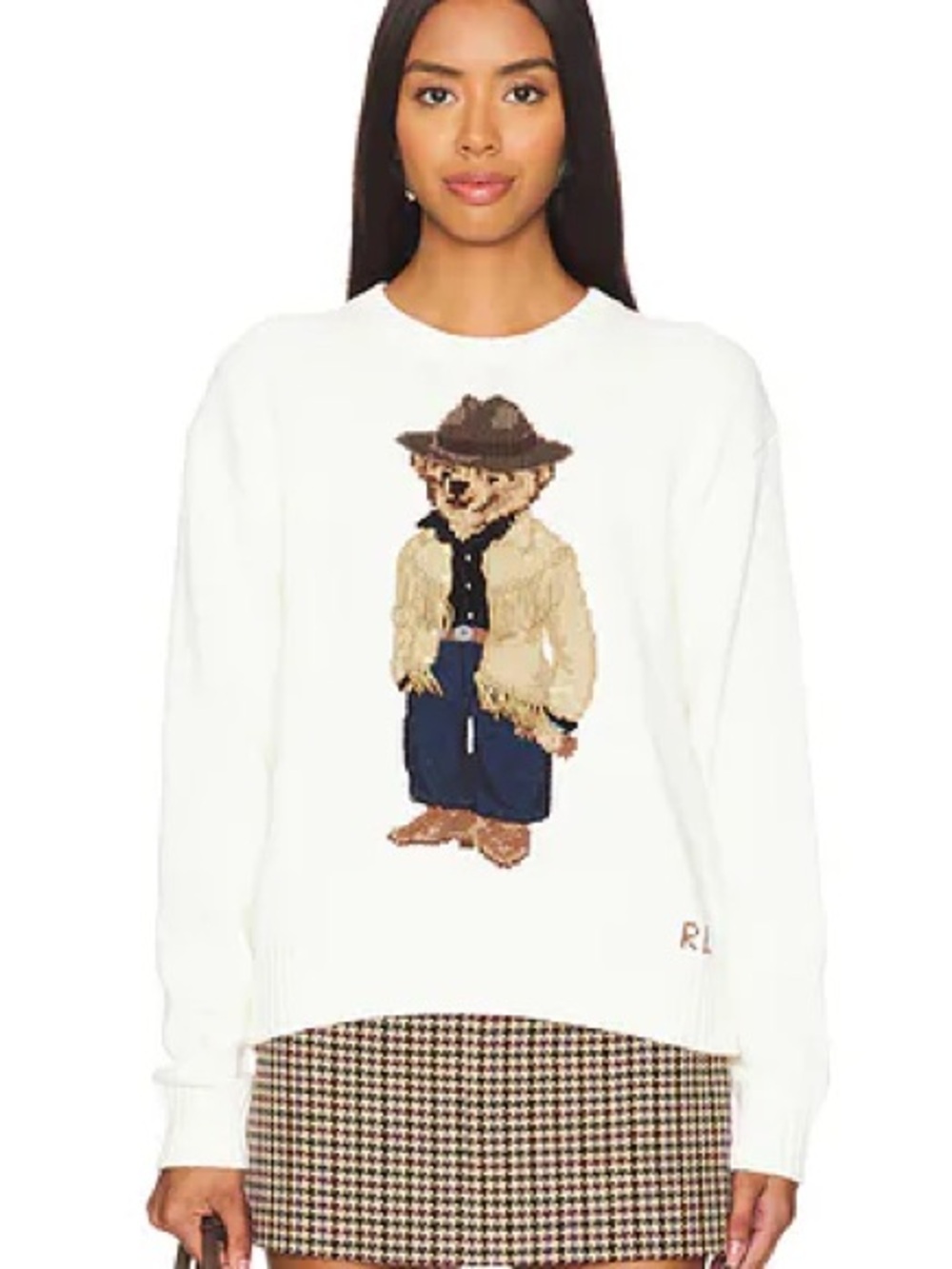 Polo Ralph Lauren Polo Bear Cream Cotton Crewneck Sweater - New with Tags